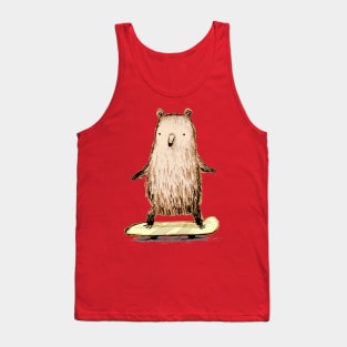 Skateboarding Bear Tank Top